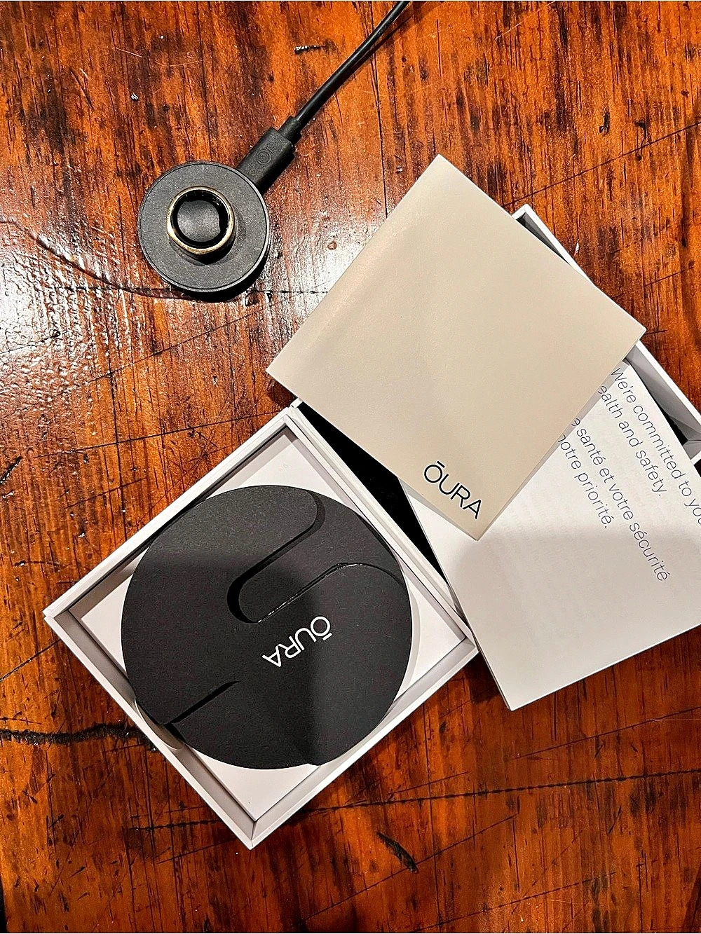 Oura Heritage Smart Ring Black & Gold Size 8